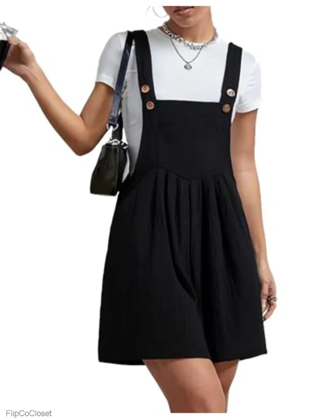 100% Cotton Women's Wide Leg Bib Overall Jumpsuit Sleeveless Adjustable Straps